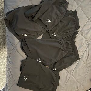 Pack of 6 Gymshark Black Athletic Shorts